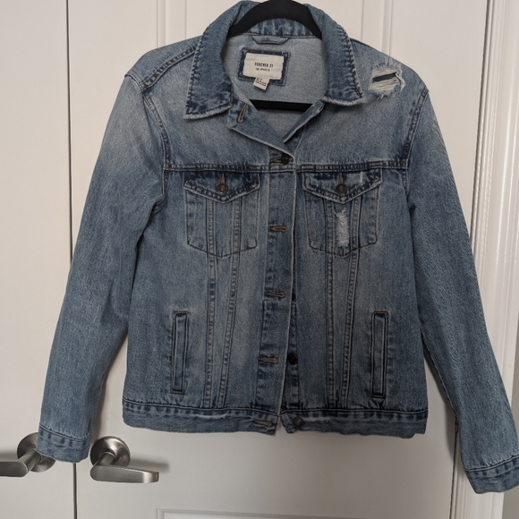 F21 denim Jacket - Picture 1 of 5
